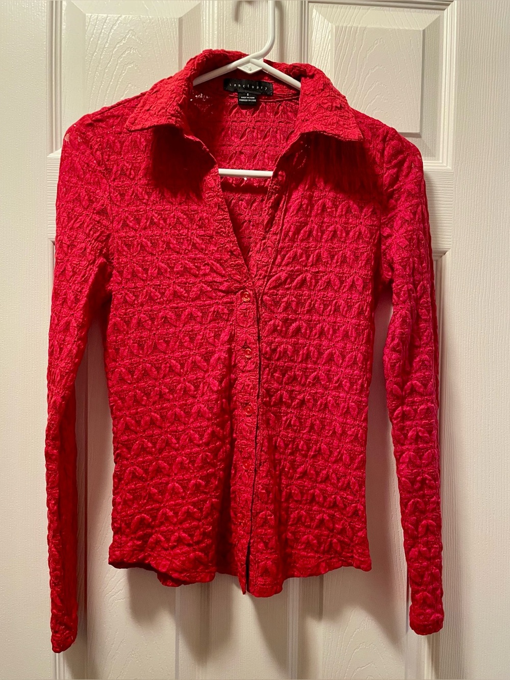 Sanctuary Textured Button-Front Shirt